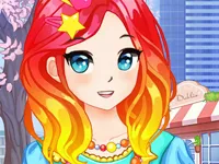 Anime Kawaii School Girls Dress Up image