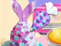 Unicorn Mermaid Cake image
